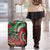 Mele Kalikimaka Hawaii Luggage Cover Mongoose Santa With Ohia Lehua