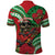 Mele Kalikimaka Hawaii Polo Shirt Mongoose Santa With Ohia Lehua