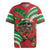 Mele Kalikimaka Hawaii Rugby Jersey Mongoose Santa With Ohia Lehua