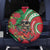 Mele Kalikimaka Hawaii Spare Tire Cover Mongoose Santa With Ohia Lehua