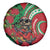 Mele Kalikimaka Hawaii Spare Tire Cover Mongoose Santa With Ohia Lehua