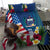 United States And Samoa Bedding Set USA Flag Eagle Mix Samoan Coat Of Arms LT14 - Polynesian Pride