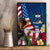 United States And Samoa Canvas Wall Art USA Flag Eagle Mix Samoan Coat Of Arms LT14 - Polynesian Pride