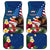 United States And Samoa Car Mats USA Flag Eagle Mix Samoan Coat Of Arms LT14 Blue - Polynesian Pride