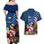 United States And Samoa Couples Matching Off Shoulder Maxi Dress and Hawaiian Shirt USA Flag Eagle Mix Samoan Coat Of Arms LT14 - Polynesian Pride