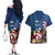 United States And Samoa Couples Matching Off The Shoulder Long Sleeve Dress and Hawaiian Shirt USA Flag Eagle Mix Samoan Coat Of Arms LT14 - Polynesian Pride