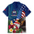 United States And Samoa Family Matching Mermaid Dress and Hawaiian Shirt USA Flag Eagle Mix Samoan Coat Of Arms LT14 - Polynesian Pride