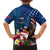 United States And Samoa Family Matching Off Shoulder Short Dress and Hawaiian Shirt USA Flag Eagle Mix Samoan Coat Of Arms LT14 - Polynesian Pride