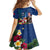 United States And Samoa Family Matching Off Shoulder Short Dress and Hawaiian Shirt USA Flag Eagle Mix Samoan Coat Of Arms LT14 - Polynesian Pride