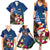 United States And Samoa Family Matching Summer Maxi Dress and Hawaiian Shirt USA Flag Eagle Mix Samoan Coat Of Arms LT14 - Polynesian Pride