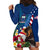 United States And Samoa Hoodie Dress USA Flag Eagle Mix Samoan Coat Of Arms LT14 - Polynesian Pride