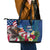 United States And Samoa Leather Tote Bag USA Flag Eagle Mix Samoan Coat Of Arms LT14 - Polynesian Pride