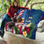 United States And Samoa Quilt USA Flag Eagle Mix Samoan Coat Of Arms LT14 - Polynesian Pride