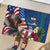 United States And Samoa Rubber Doormat USA Flag Eagle Mix Samoan Coat Of Arms LT14 - Polynesian Pride