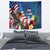 United States And Samoa Tapestry USA Flag Eagle Mix Samoan Coat Of Arms LT14 - Polynesian Pride