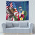 United States And Samoa Tapestry USA Flag Eagle Mix Samoan Coat Of Arms LT14 - Polynesian Pride