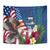 United States And Samoa Tapestry USA Flag Eagle Mix Samoan Coat Of Arms LT14 - Polynesian Pride