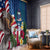 United States And Samoa Window Curtain USA Flag Eagle Mix Samoan Coat Of Arms LT14 - Polynesian Pride