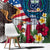 United States And Samoa Window Curtain USA Flag Eagle Mix Samoan Coat Of Arms LT14 - Polynesian Pride