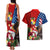 United States And Tonga Couples Matching Tank Maxi Dress and Hawaiian Shirt USA Flag Eagle Mix Tongan Coat Of Arms Ngatu Pattern LT14 - Polynesian Pride