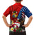 United States And Tonga Family Matching Puletasi Dress and Hawaiian Shirt USA Flag Eagle Mix Tongan Coat Of Arms Ngatu Pattern LT14 - Polynesian Pride