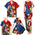 United States And Tonga Family Matching Tank Maxi Dress and Hawaiian Shirt USA Flag Eagle Mix Tongan Coat Of Arms Ngatu Pattern LT14 - Polynesian Pride