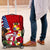 United States And Tonga Luggage Cover USA Flag Eagle Mix Tongan Coat Of Arms Ngatu Pattern LT14 Blue - Polynesian Pride