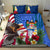 United States And Fiji Bedding Set USA Flag Eagle Mix Fijian Coat Of Arms Tapa Pattern LT14 - Polynesian Pride