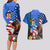 United States And Fiji Couples Matching Long Sleeve Bodycon Dress and Hawaiian Shirt USA Flag Eagle Mix Fijian Coat Of Arms Tapa Pattern LT14 - Polynesian Pride