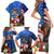 United States And Fiji Family Matching Short Sleeve Bodycon Dress and Hawaiian Shirt USA Flag Eagle Mix Fijian Coat Of Arms Tapa Pattern LT14 - Polynesian Pride