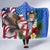 United States And Fiji Hooded Blanket USA Flag Eagle Mix Fijian Coat Of Arms Tapa Pattern LT14 - Polynesian Pride