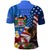 United States And Fiji Polo Shirt USA Flag Eagle Mix Fijian Coat Of Arms Tapa Pattern LT14 - Polynesian Pride