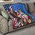 United States And Fiji Quilt USA Flag Eagle Mix Fijian Coat Of Arms Tapa Pattern LT14 - Polynesian Pride