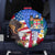 United States And Fiji Spare Tire Cover USA Flag Eagle Mix Fijian Coat Of Arms Tapa Pattern LT14 Blue - Polynesian Pride