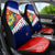 New Zealand Waitangi Day Car Seat Cover NZ Maori Tui Bird With Kowhai Flowers LT14 - Polynesian Pride