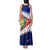 New Zealand Waitangi Day Tank Maxi Dress NZ Maori Tui Bird With Kowhai Flowers LT14 - Polynesian Pride