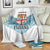 Custom Fiji Tapa Rugby 2025 Blanket Go Champions Fijiana