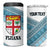 Custom Fiji Tapa Rugby 2025 4 in 1 Can Cooler Tumbler Go Champions Fijiana