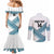 Custom Fiji Tapa Rugby 2025 Couples Matching Mermaid Dress and Long Sleeve Button Shirt Go Champions Fijiana