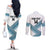 Custom Fiji Tapa Rugby 2025 Couples Matching Off The Shoulder Long Sleeve Dress and Long Sleeve Button Shirt Go Champions Fijiana