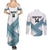 Custom Fiji Tapa Rugby 2025 Couples Matching Summer Maxi Dress and Long Sleeve Button Shirt Go Champions Fijiana