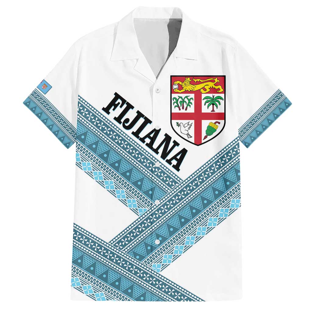 Custom Fiji Tapa Rugby 2025 Hawaiian Shirt Go Champions Fijiana