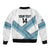 Custom Fiji Tapa Rugby 2025 Sleeve Zip Bomber Jacket Go Champions Fijiana