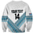 Custom Fiji Tapa Rugby 2025 Sweatshirt Go Champions Fijiana