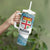 Custom Fiji Tapa Rugby 2025 Tumbler With Handle Go Champions Fijiana