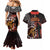 Cook Islands ANZAC Day Couples Matching Mermaid Dress and Hawaiian Shirt Poppies With Sea Turtle LT14 - Polynesian Pride