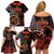 Cook Islands ANZAC Day Family Matching Off Shoulder Short Dress and Hawaiian Shirt Poppies With Sea Turtle LT14 - Polynesian Pride