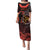 Cook Islands ANZAC Day Family Matching Puletasi and Hawaiian Shirt Poppies With Sea Turtle LT14 Mom's Dress Red - Polynesian Pride