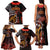 Cook Islands ANZAC Day Family Matching Tank Maxi Dress and Hawaiian Shirt Poppies With Sea Turtle LT14 - Polynesian Pride