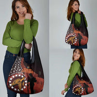 Cook Islands ANZAC Day Grocery Bag Poppies With Sea Turtle LT14 - Polynesian Pride